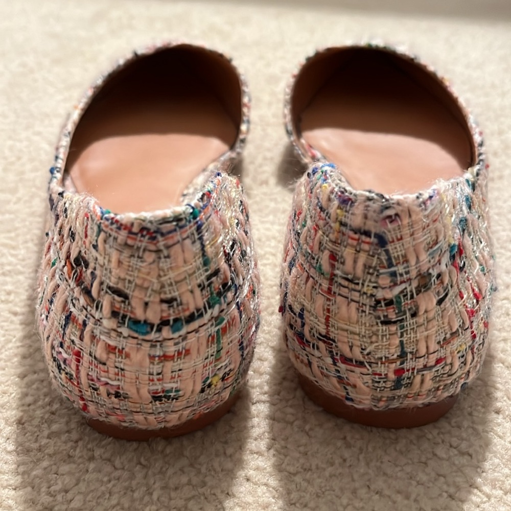 J. Crew Multicolor Tweed Pointed D’Orsay Flats - Picture 6 of 8